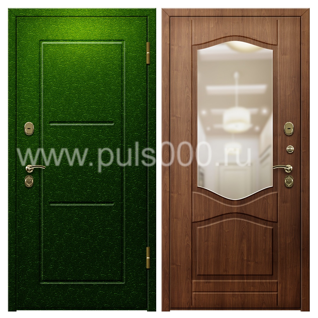 Входная дверь с порошковым окрасом и шумоизоляцией в квартиру PR-1123