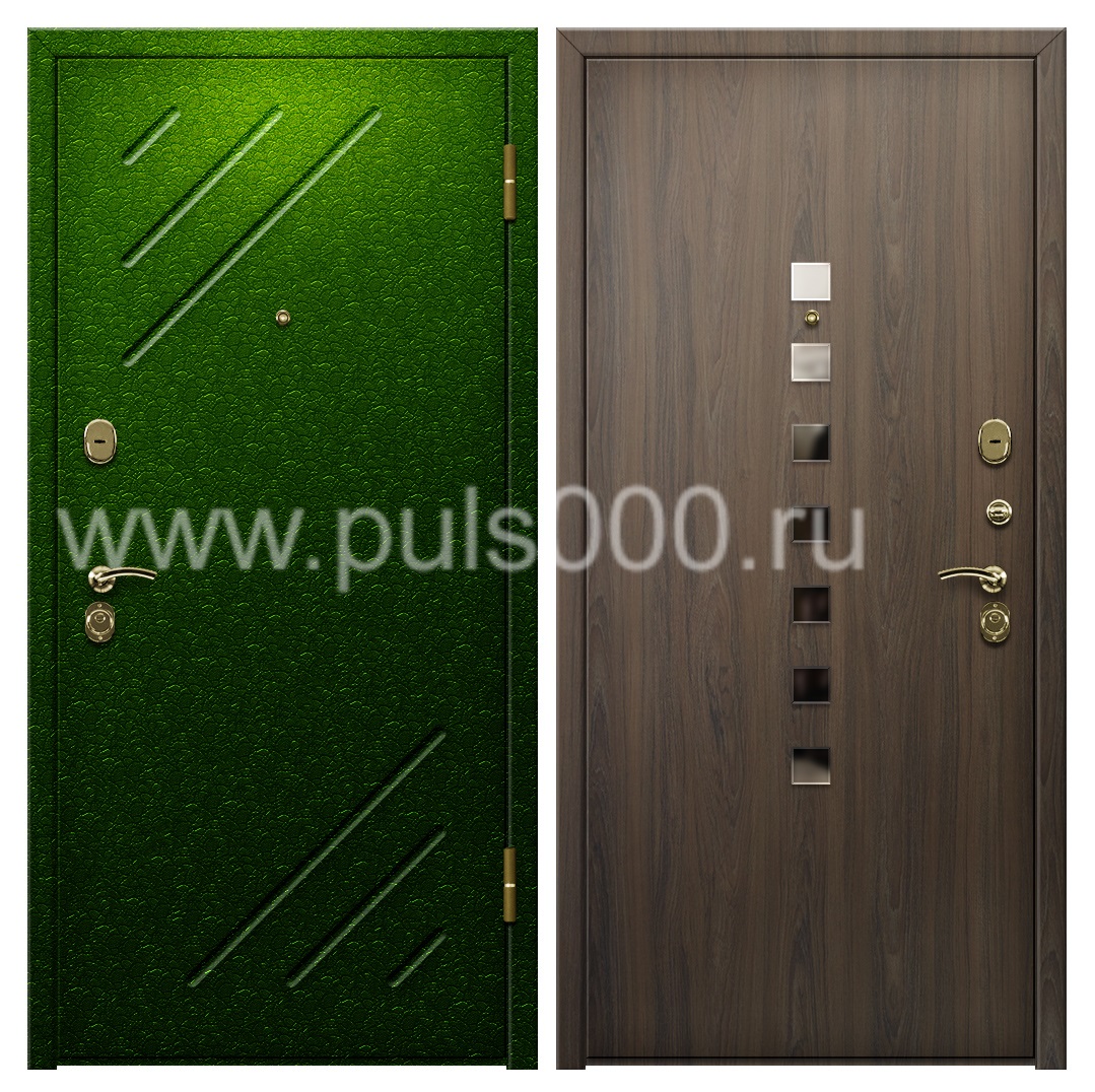 Наружная коттеджная дверь с порошковым напылением PR-1109