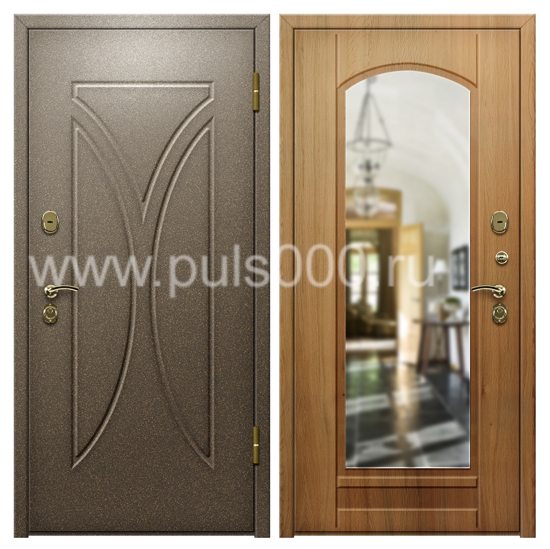Входная наружная дверь с напылением для загородного дома PR-1073, цена 27 000  руб.