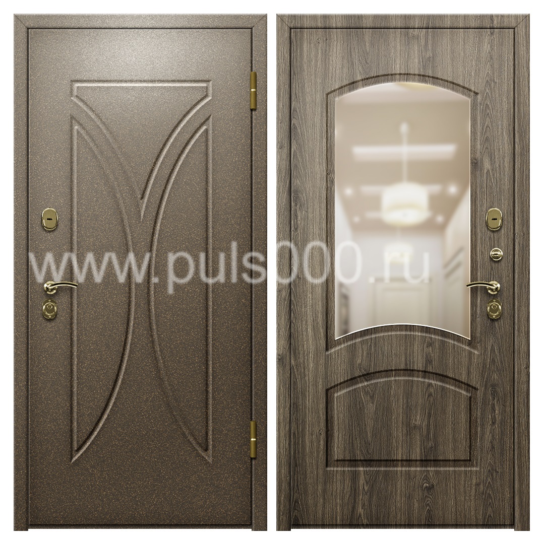 Стальная наружная дверь с напылением для загородного дома PR-1069, цена 27 000  руб.