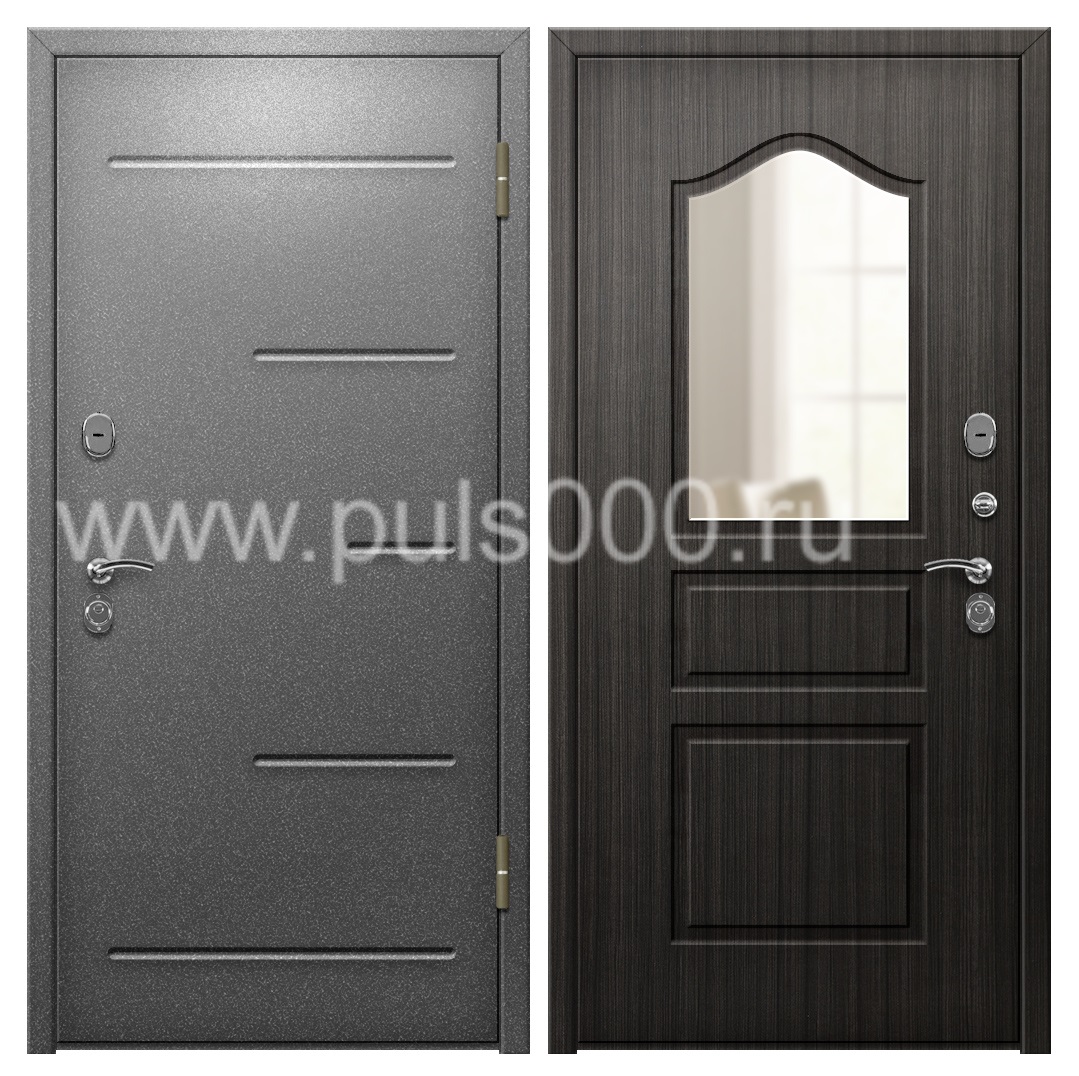 Входная металлическая дверь порошкового окраса с утеплителем в квартиру PR-1058