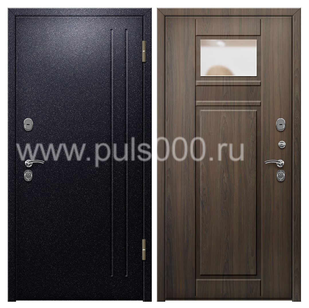 Входная уличная дверь с порошковым окрасом в коттедж PR-1033, цена 27 000  руб.