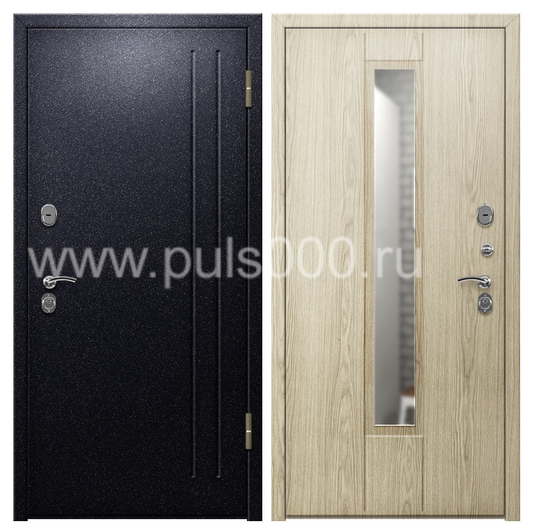 Уличная дверь с порошковым напылением + МДФ в коттедж PR-1032, цена 26 700  руб.