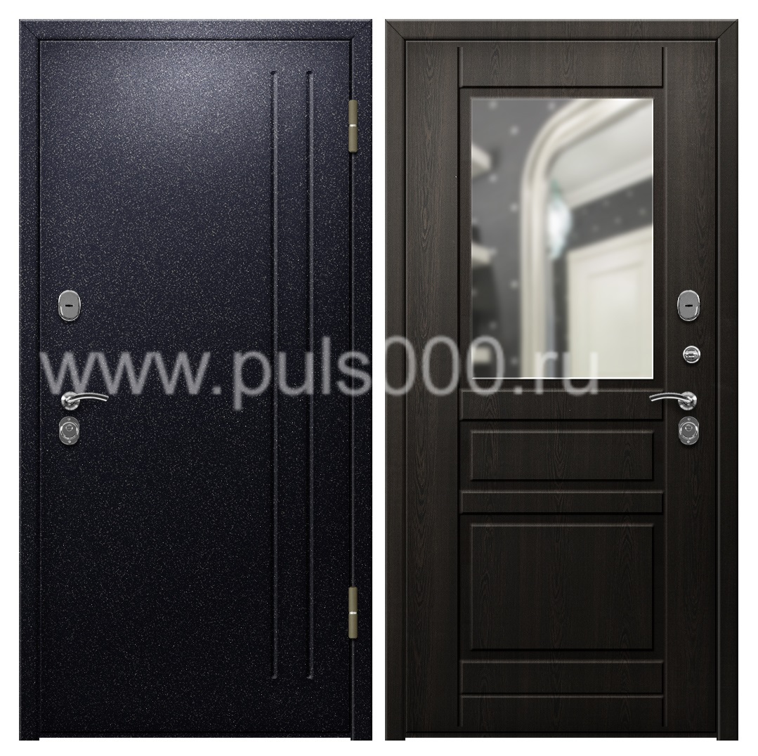 Стальная уличная дверь с порошковым напылением в коттедж PR-1029, цена 27 000  руб.