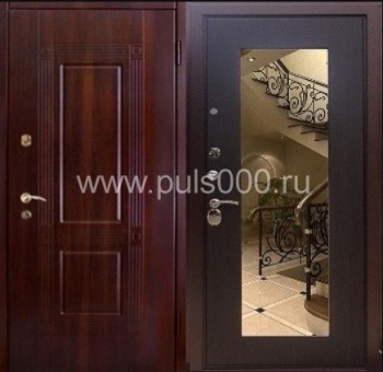 Входная дверь с зеркалом ZER-1238 с массивом и МДФ, цена 29 645  руб.