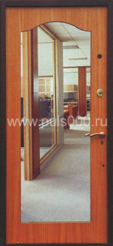 Входная дверь с зеркалом ZER-1239 с ламинатом с двух сторон