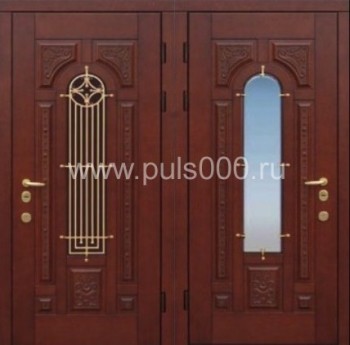 Входная дверь с зеркалом ZER-1246 с массивом с двух сторон