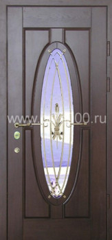 Входная металлическая дверь с зеркалом ZER-1261 с МДФ с двух сторон