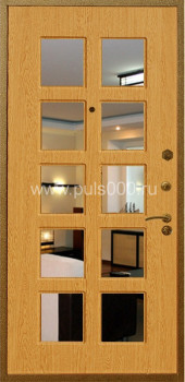 Входная металлическая дверь с зеркалом ZER-1262 с МДФ и винилискожей, цена 25 500  руб.