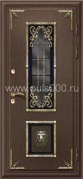 Элитная входная дверь с ковкой и порошковым напылением EL-876, цена 55 200  руб.