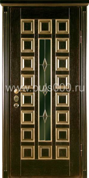 Элитная металлическая дверь с массивом EL-877, цена 101 000  руб.