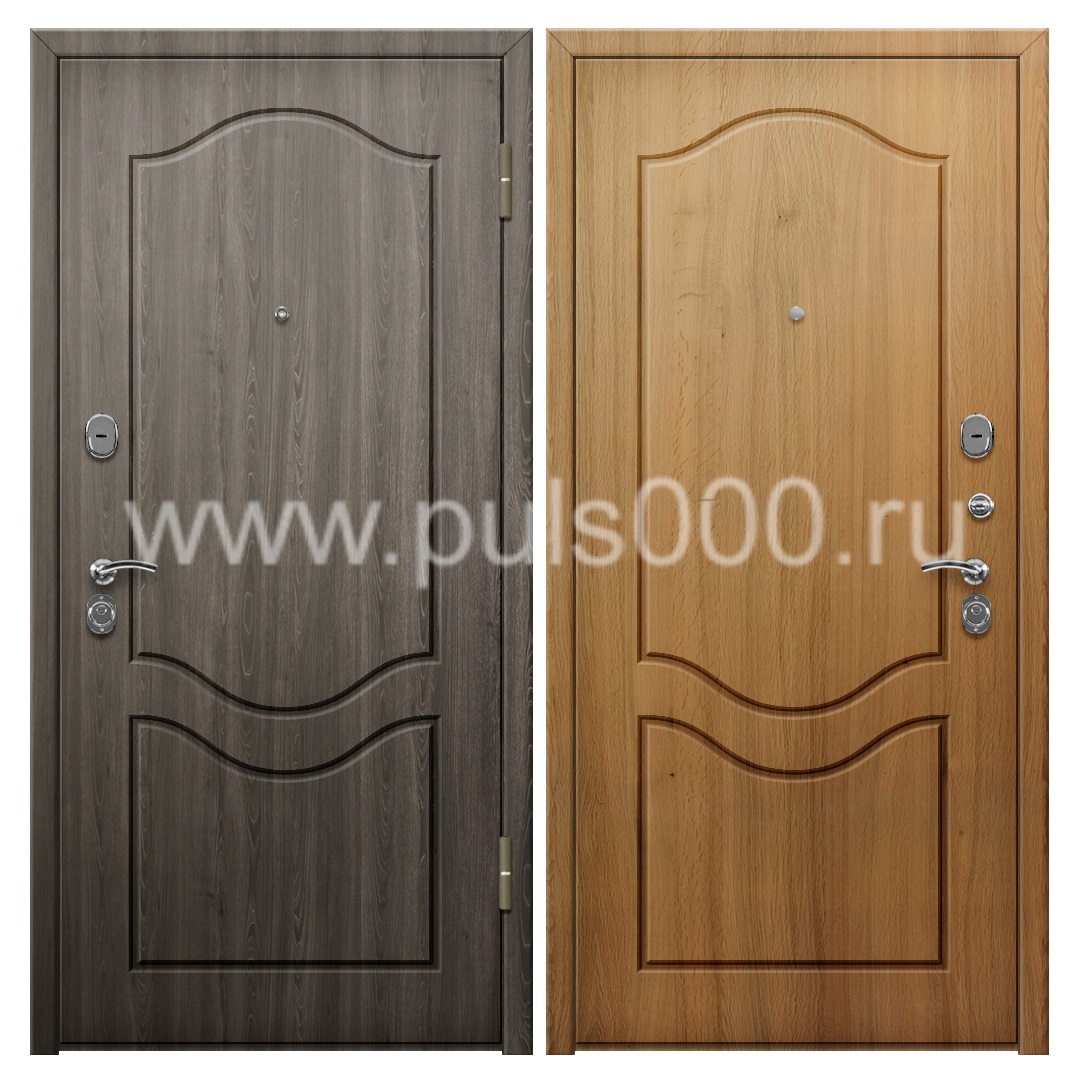 Металлическая уличная дверь с МДФ в коттедж MDF-231, цена 28 000  руб.