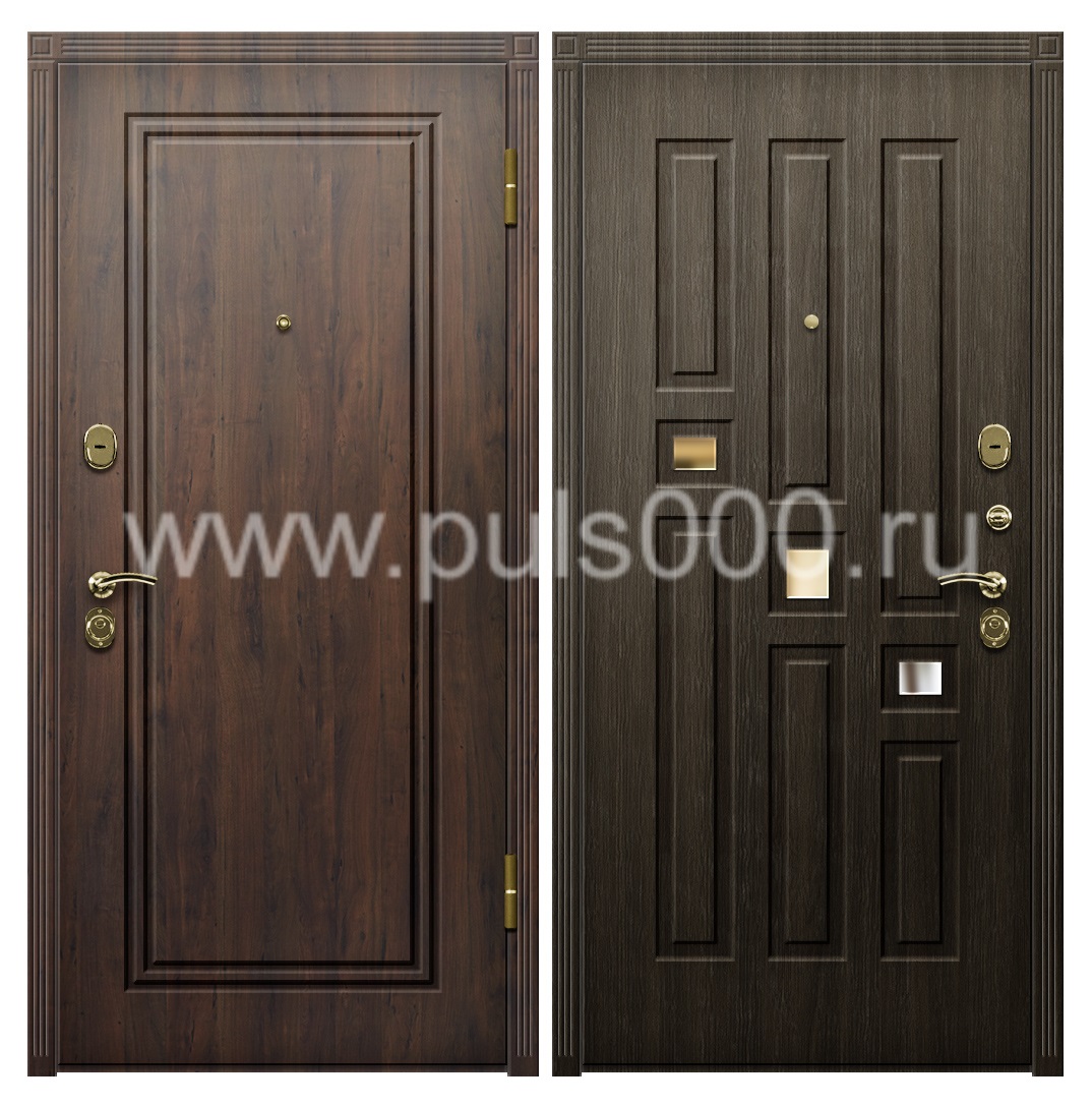 Входная дверь с утеплителем и зеркалом в квартиру MDF-66, цена 27 000  руб.