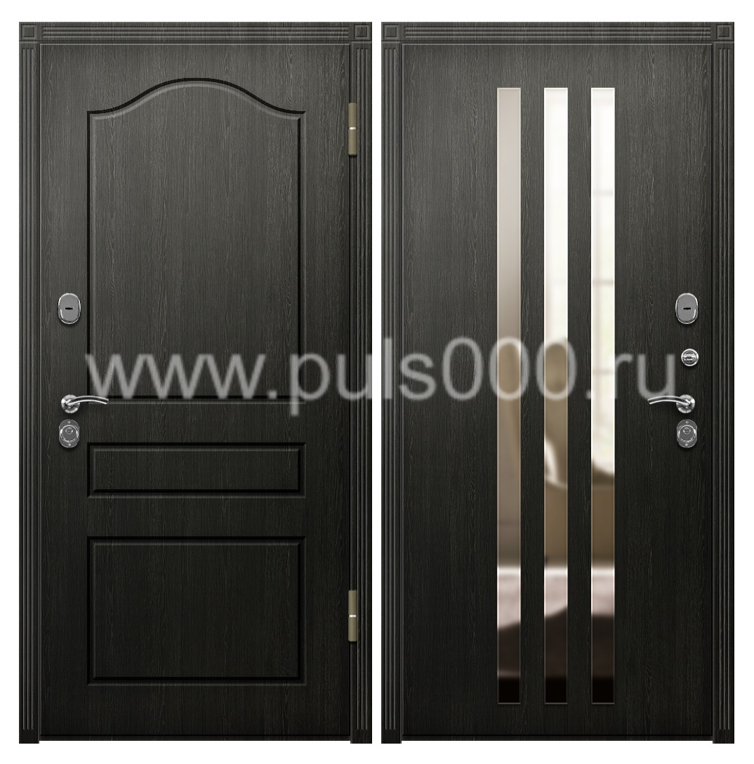 Наружная дверь с МДФ и МДФ в коттедж MDF-57, цена 28 000  руб.