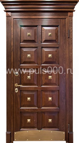 Элитная стальная дверь с отделкой массивом дерева EL-883, цена 120 000  руб.