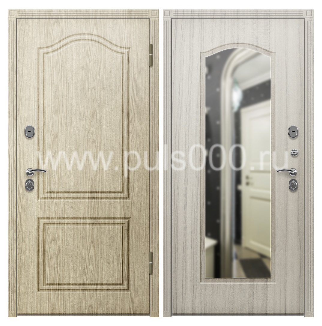 Входная наружная дверь с МДФ для загородного дома MDF-43, цена 28 000  руб.