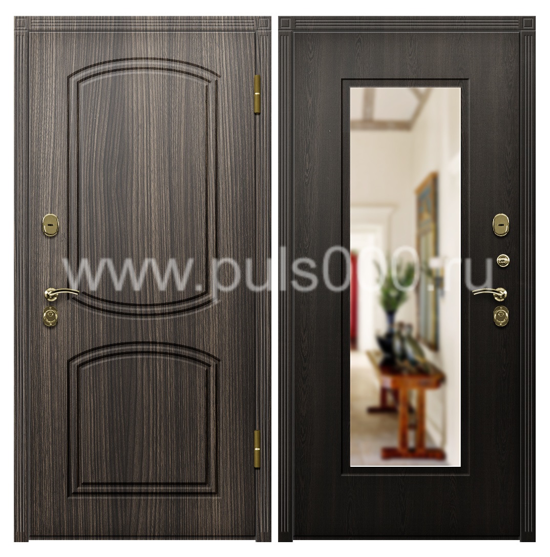 Металлическая дверь с утеплителем и зеркалом в квартиру MDF-23, цена 27 000  руб.