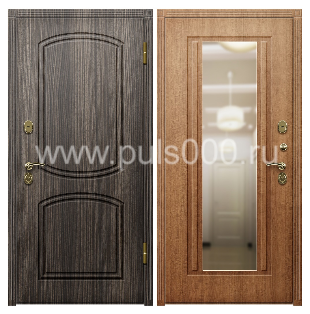 Стальная дверь с МДФ и утеплителем в квартиру MDF-19, цена 28 000  руб.