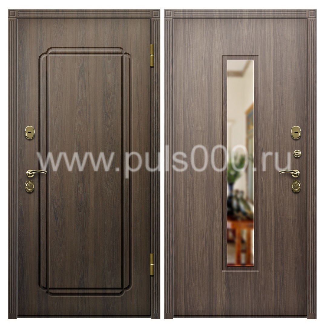 Темная входная дверь с шумоизоляцией в квартиру MDF-13, цена 27 000  руб.