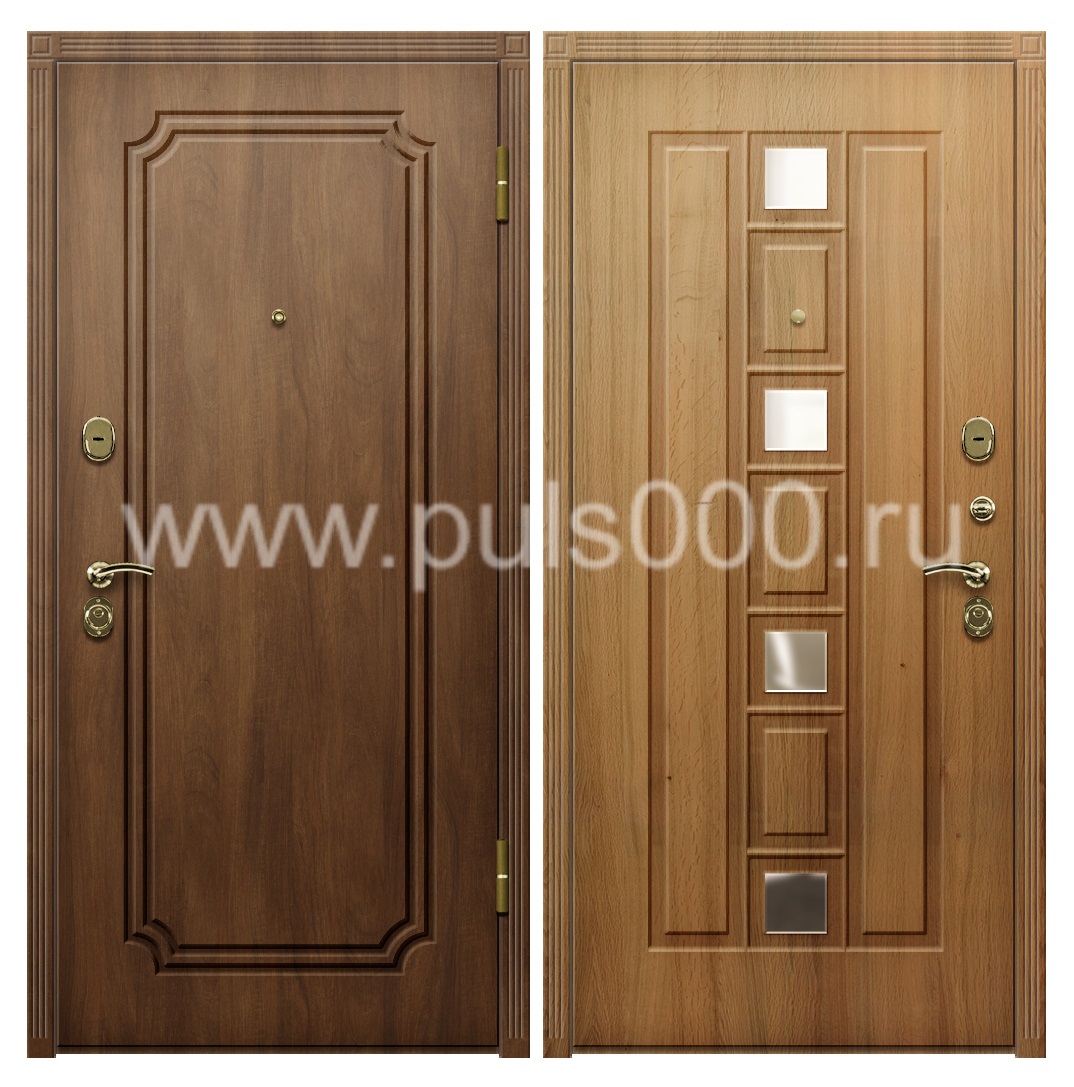 Входная дверь уличная с МДФ и МДФ в коттедж MDF-1, цена 28 000  руб.