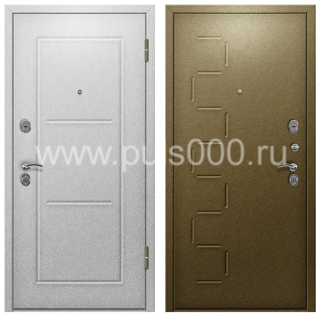 Входная дверь с отделкой порошком в офис PR-1168, цена 25 000  руб.