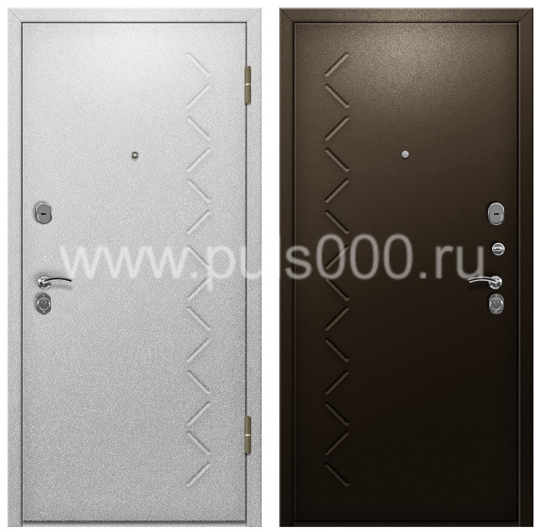 Офисная входная дверь с отделкой порошковым напылением PR-1165