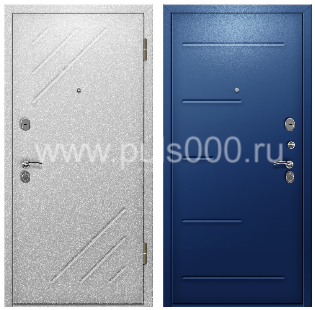 Железная офисная дверь с  порошковым напылением PR-1161