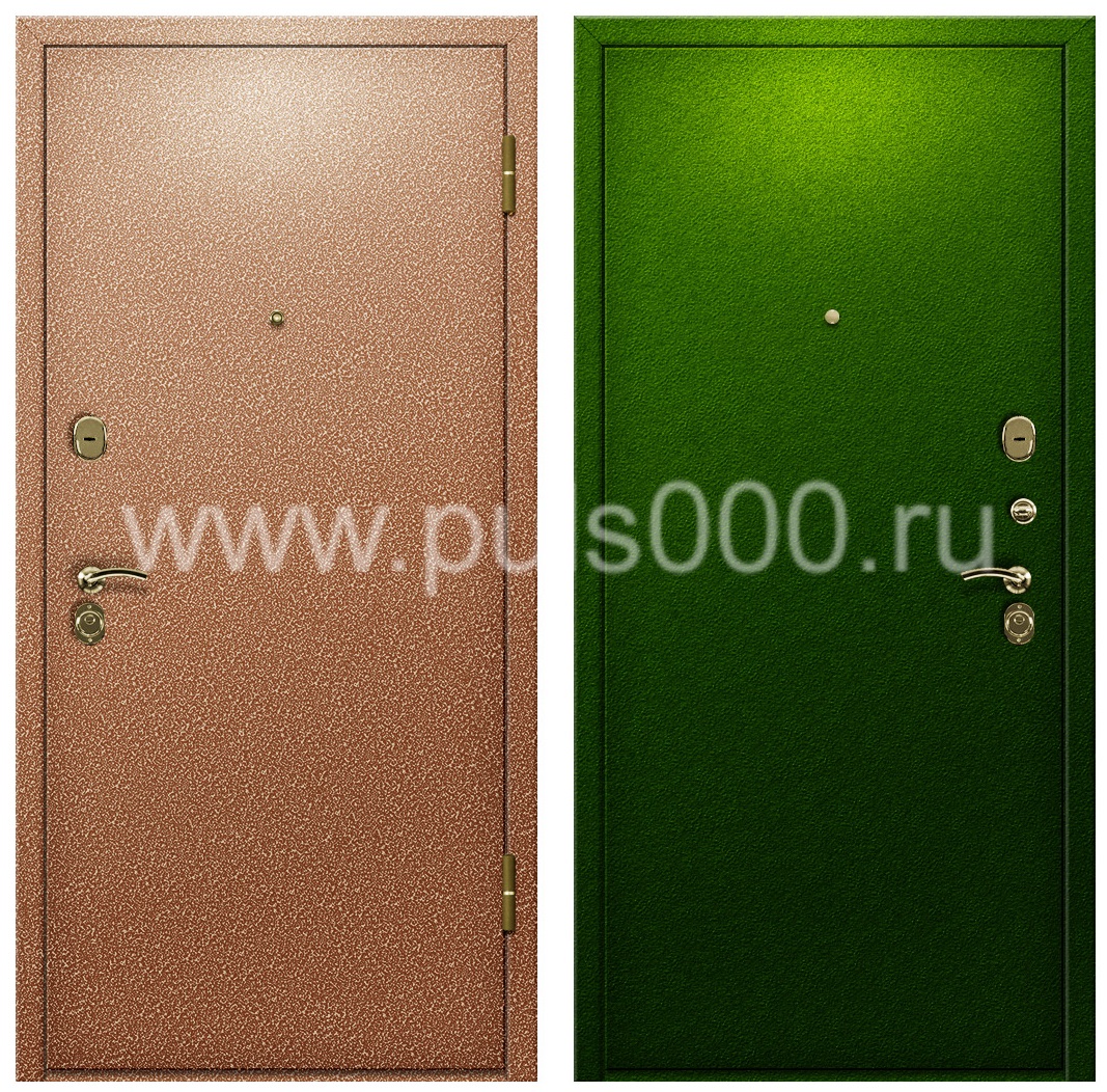Входная дверь утепленная и отделкой порошком PR-1146, цена 20 000  руб.