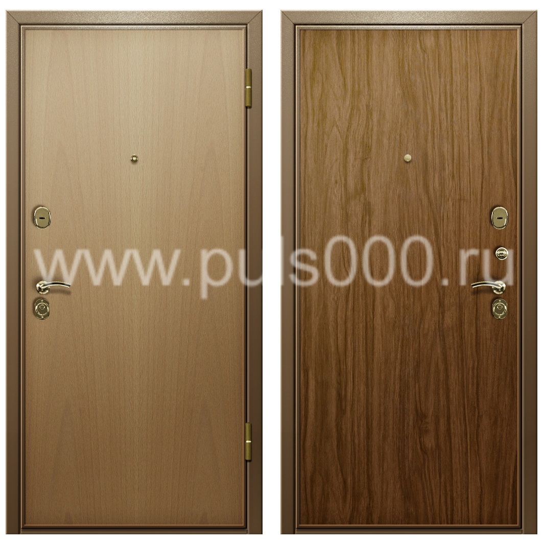 Железная офисная дверь с отделкой ламинат LM-33, цена 18 000  руб.