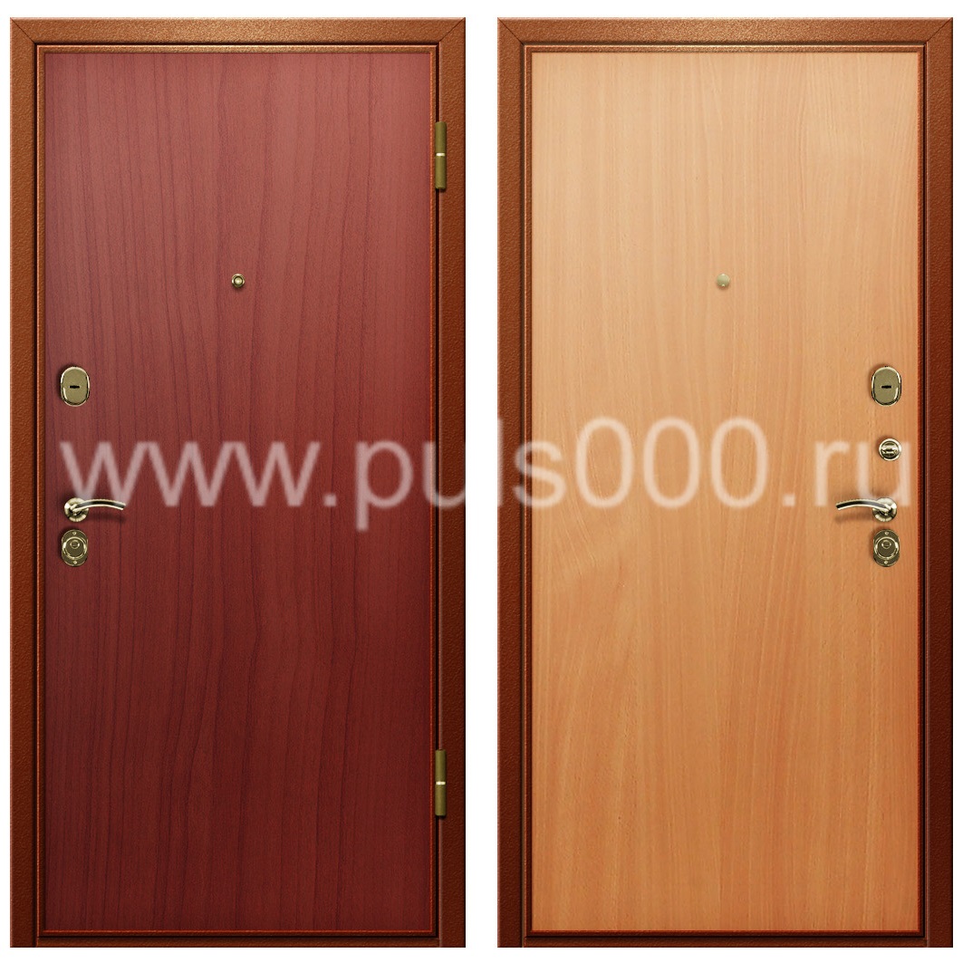 Офисная входная дверь с отделкой ламинат LM-32, цена 18 000  руб.