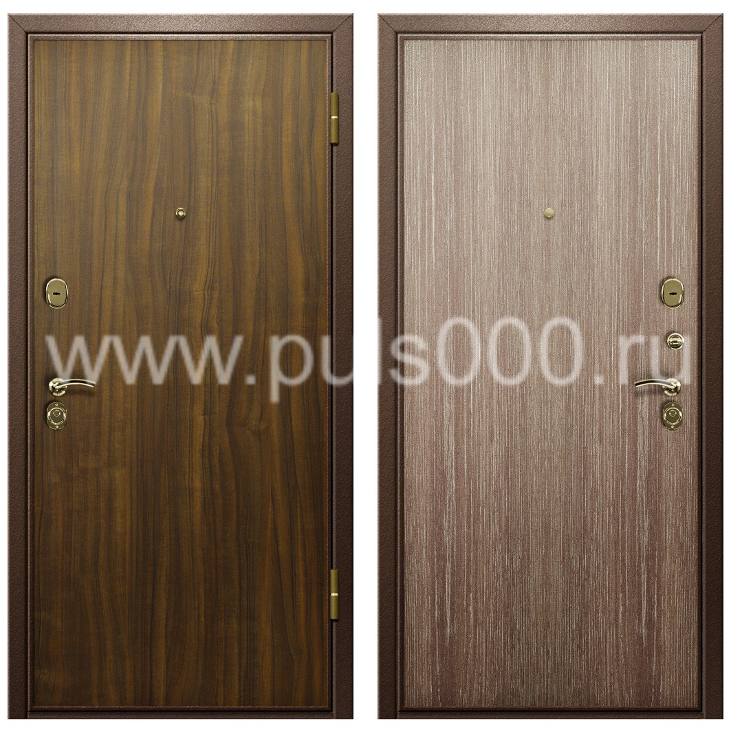 Утепленная дверь с отделкой ламинат LM-14, цена 36 000  руб.