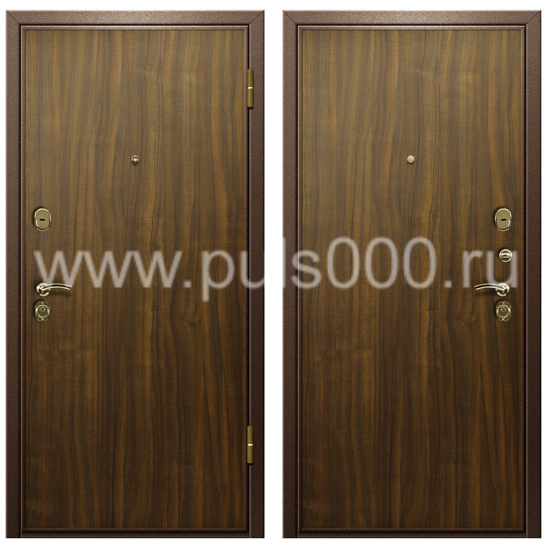 Железная дверь с отделкой ламинат в офис LM-12