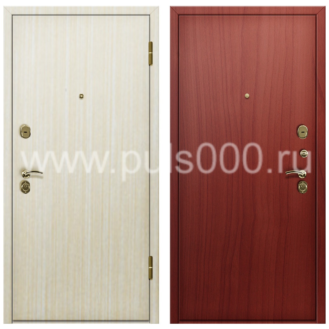 Железная офисная дверь с ламинатом с обеих сторон LM-9, цена 36 500  руб.