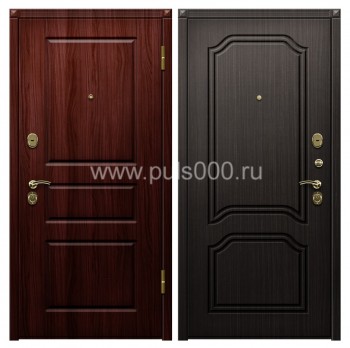Темная входная дверь с виноритом в коттедж VIN-53, цена 28 259  руб.