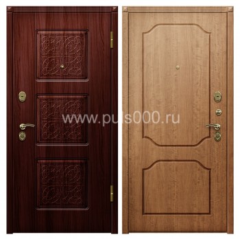 Входная темная дверь с виноритом в коттедж VIN-52, цена 28 490  руб.