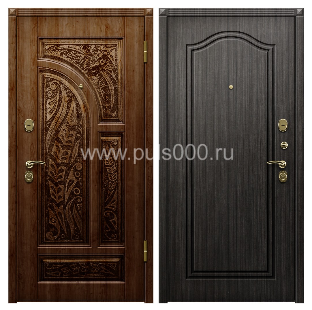 Темная входная дверь с утеплителем VIN-49, цена 27 000  руб.