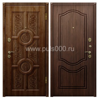 Темная входная дверь с виноритом и утеплителем в квартиру VIN-45, цена 26 700  руб.