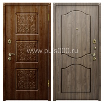 Входная темная дверь с утеплителем в квартиру VIN-43, цена 26 700  руб.