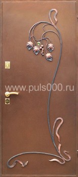 Металлическая элитная дверь с ковкой EL-1148, цена 31 500  руб.