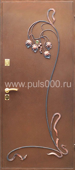 Металлическая элитная дверь с ковкой EL-1148, цена 31 500  руб.