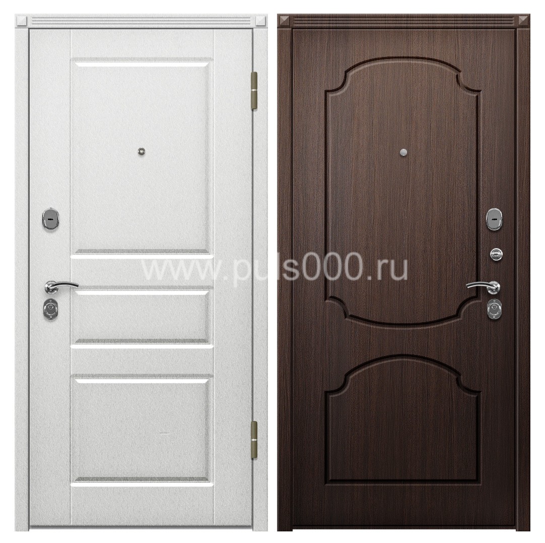 Стальная наружная дверь с виноритом для загородного дома VIN-16, цена 28 000  руб.