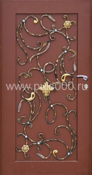 Металлическая элитная дверь с ковкой и порошковым напылением EL-1149, цена 31 500  руб.