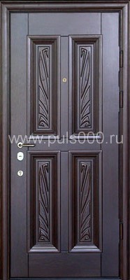 Элитная металлическая дверь EL-896 с массивом, цена 80 000  руб.