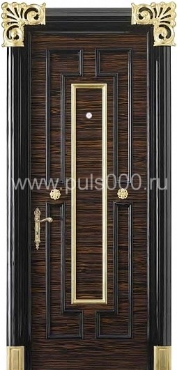 Металлическая элитная дверь EL-1666 с массивом дерева, цена 80 000  руб.