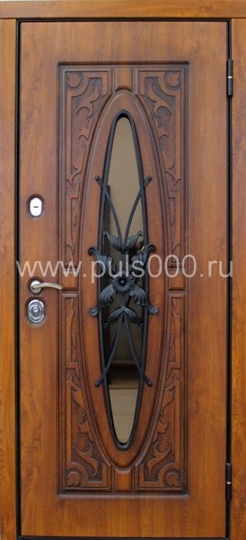 Металлическая элитная дверь EL-1668 МДФ + ковка, цена 58 500  руб.