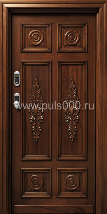 Металлическая элитная дверь EL-1715 массив, цена 100 000  руб.