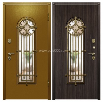 Входная дверь с отделкой порошком и ковкой PR-1393, цена 36 000  руб.