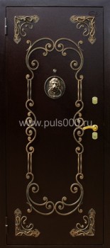 Элитная входная дверь с порошковым напылением и ковкой EL-1722, цена 31 500  руб.