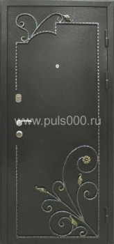 Металлическая элитная дверь с ковкой и МДФ  EL-1723, цена 31 500  руб.