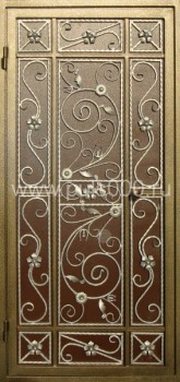 Металлическая элитная дверь с порошковым напылением EL-1726, цена 31 500  руб.